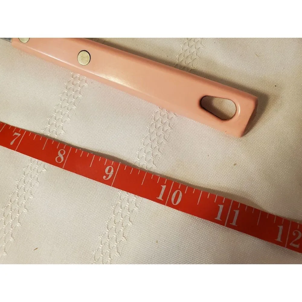 Vintage Pink Royal Brand SharpCutter Cutlery Stainless‎ Steel Ladle 4 oz Handle